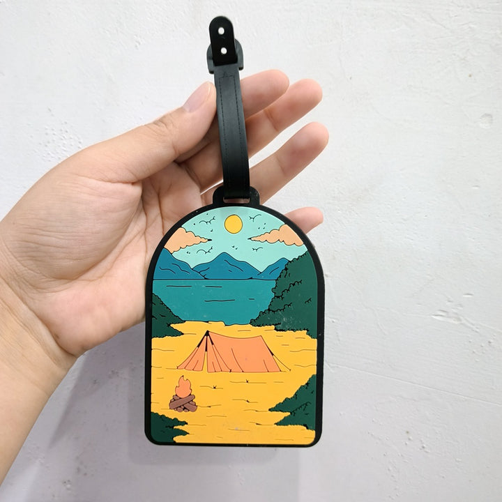 Adventure-Themed Luggage Tag Bowlift