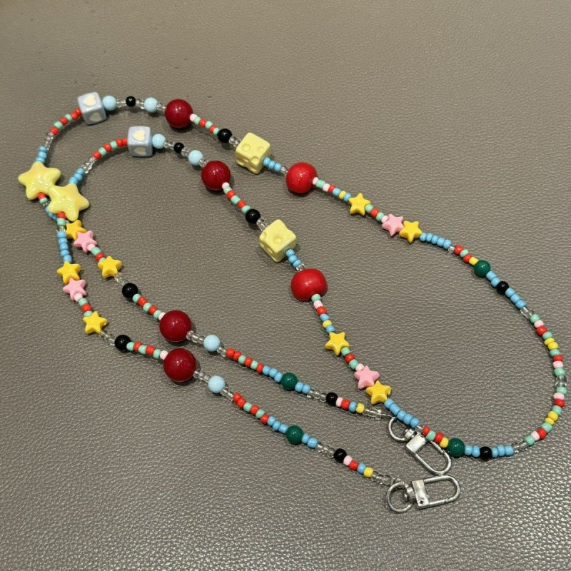 Colorful Beaded Eyewear Chain Bowlift