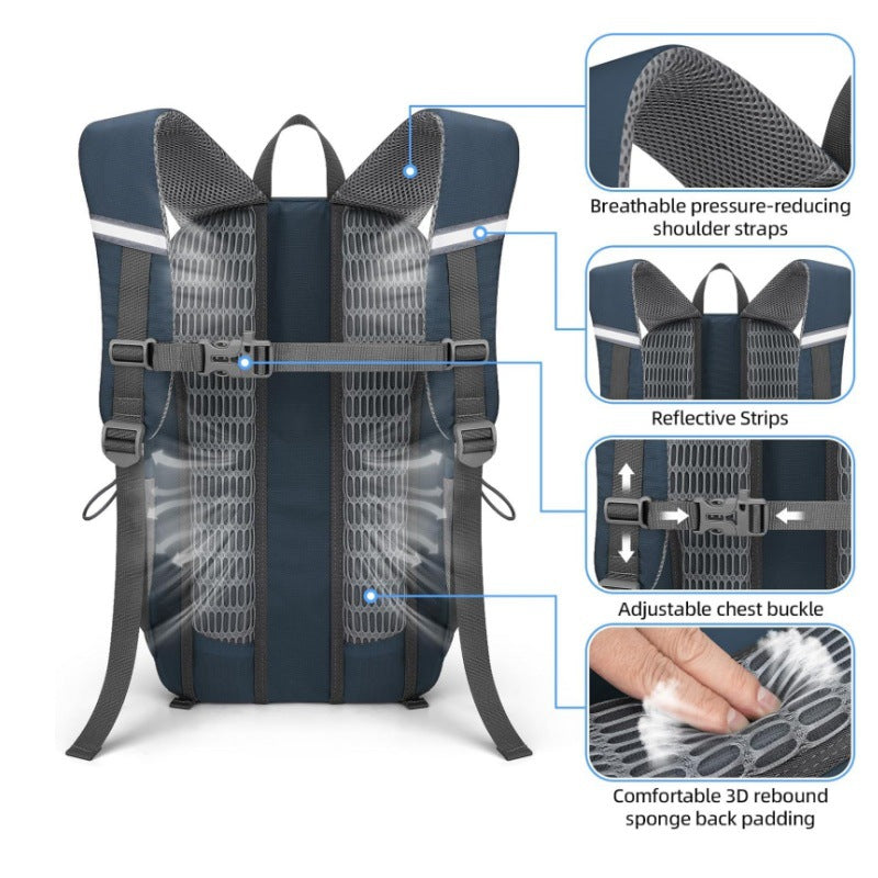 Multifunctional Backpack with Ergonomic Design and Multiple Compartments Bowlift