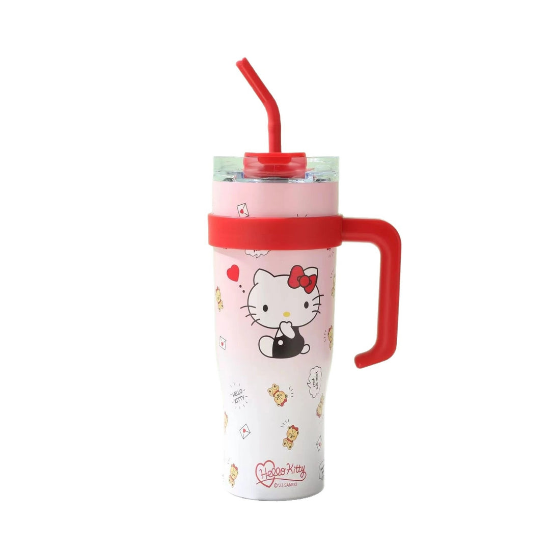 Women's insulated cup with integrated straw Bowlift