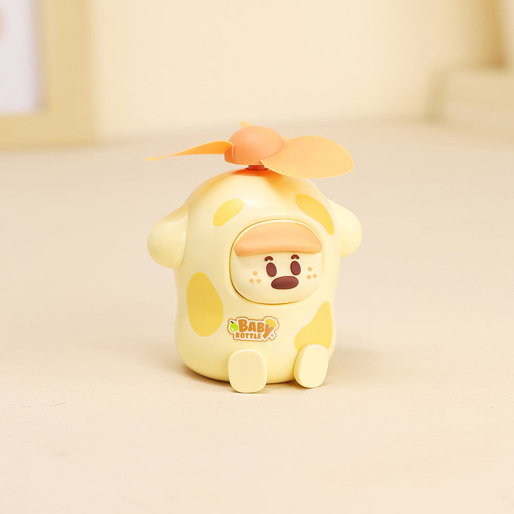 Ladies interactive Mini-Fan with Toy Design Bowlift