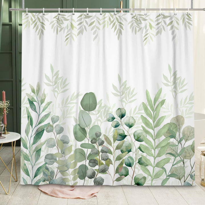 Floral Print Shower Curtain Bowlift