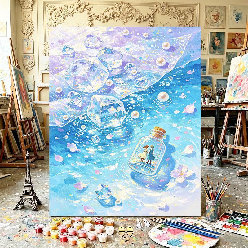 Magical Bottle Canvas Art Print Bowlift
