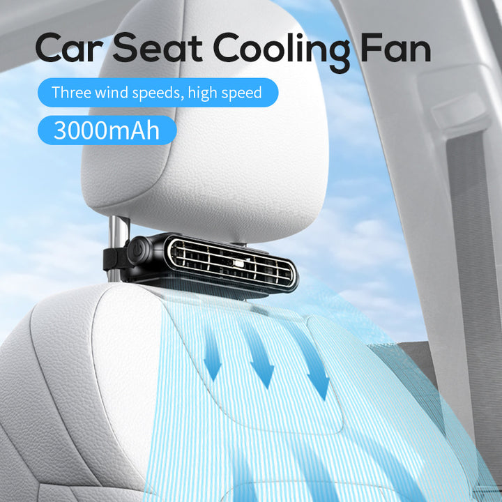 Unisex nan compact clip-on car vent air purifier and fan with adjustable louvers Bowlift