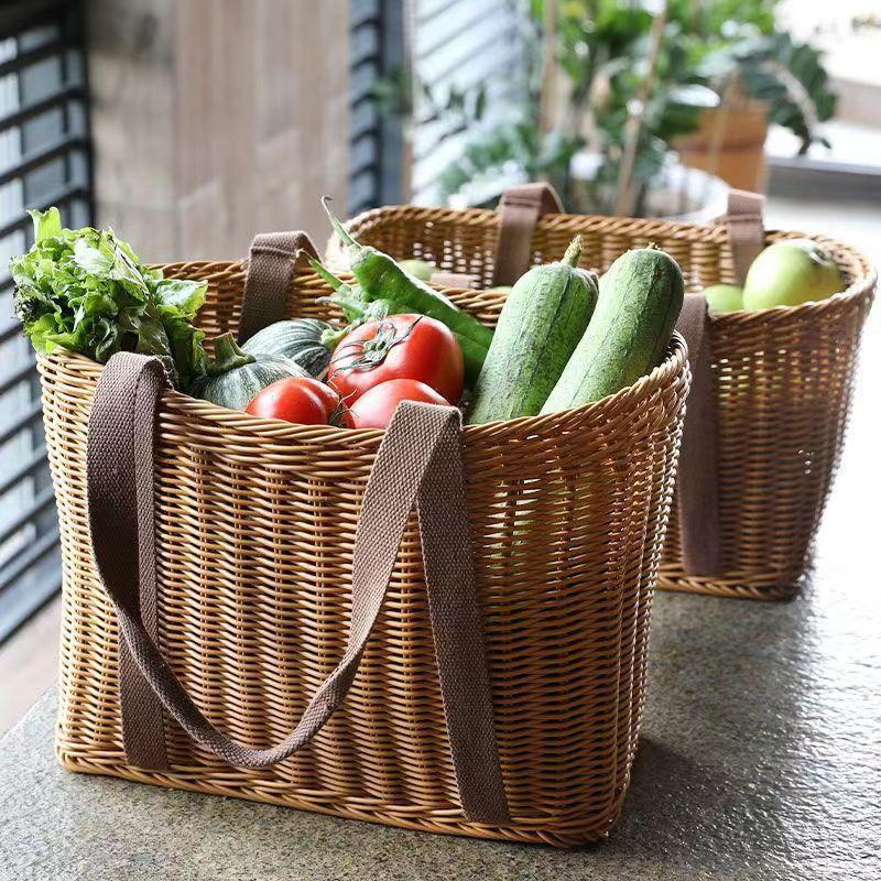 Woven Tote Bag with Reinforced Handles Bowlift