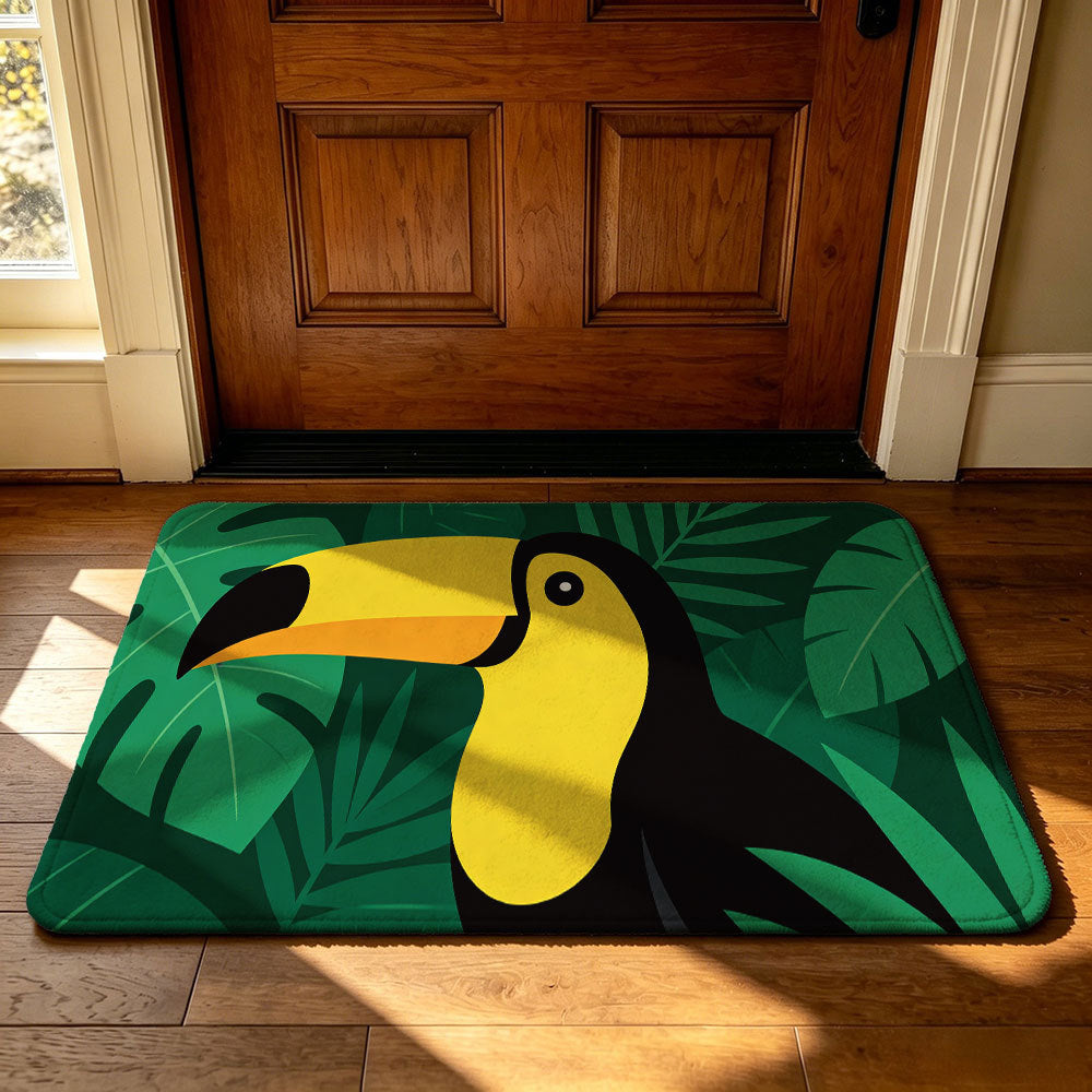 Tropical-Themed Decorative Doormat
