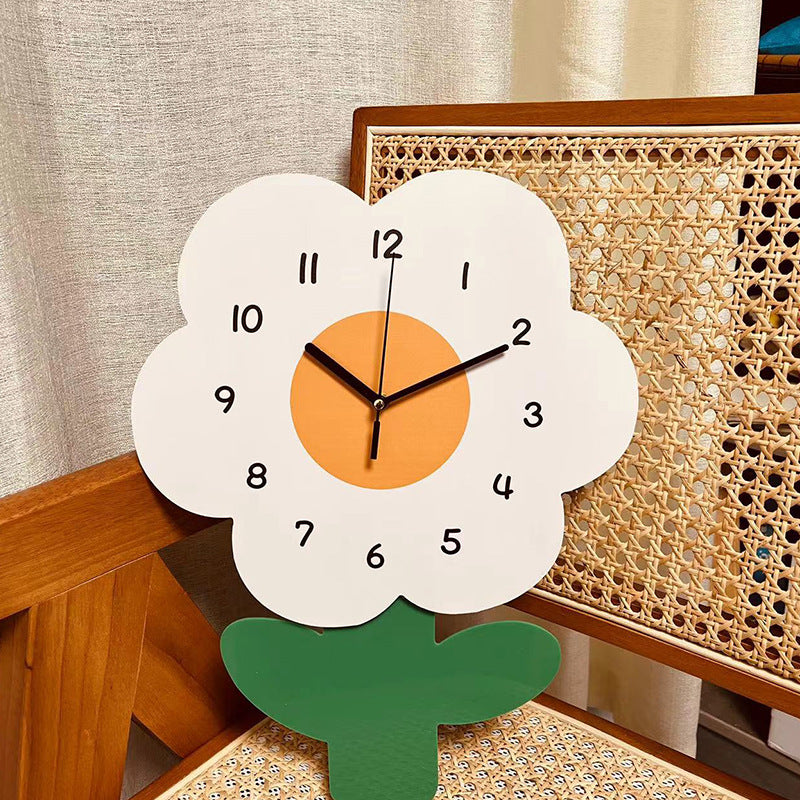 BowLift | Flower Silent Wall Clock for Living Room 12 Inch