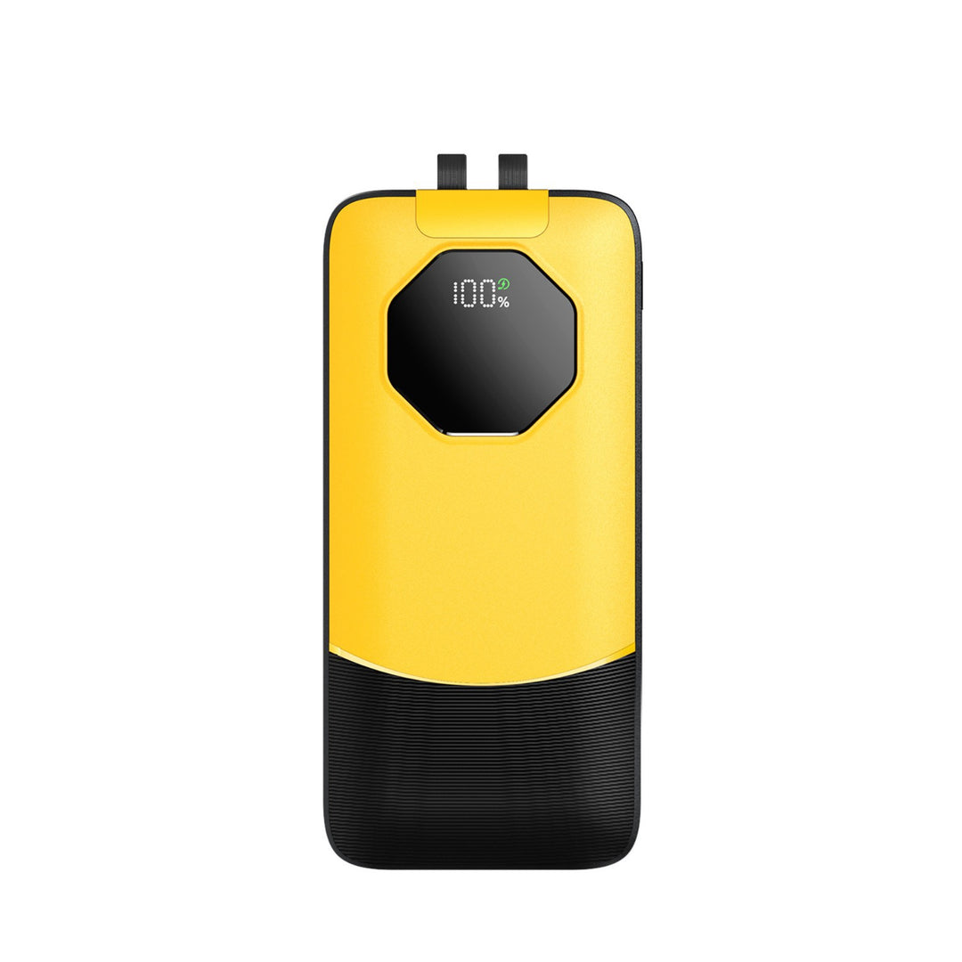 Portable power bank with water-repellent surface and digital charge status indicator Bowlift