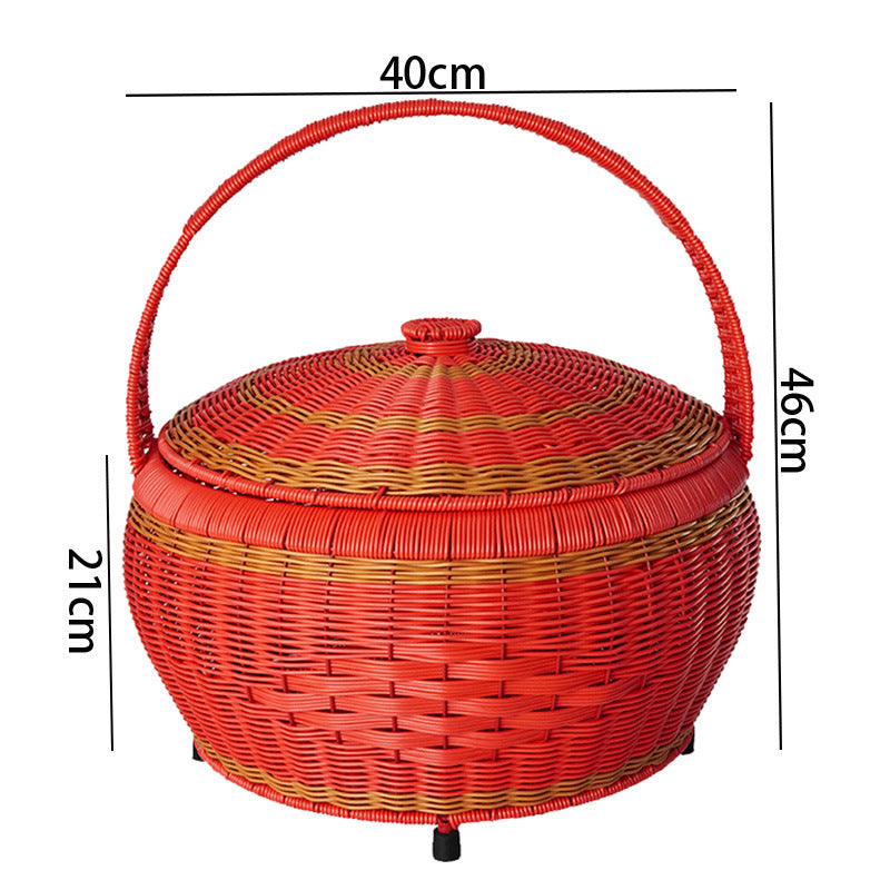 Women's Elegant Laundry Basket with Lid and Practical Handles Bowlift