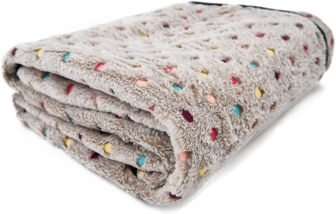 Ladies Cozy Microfiber Blanket with Playful Pattern Bowlift