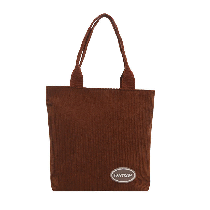 Corduroy Tote Bag