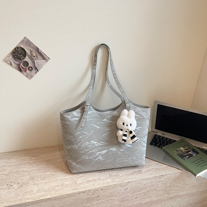 Stylish Textured Tote Bag Bowlift