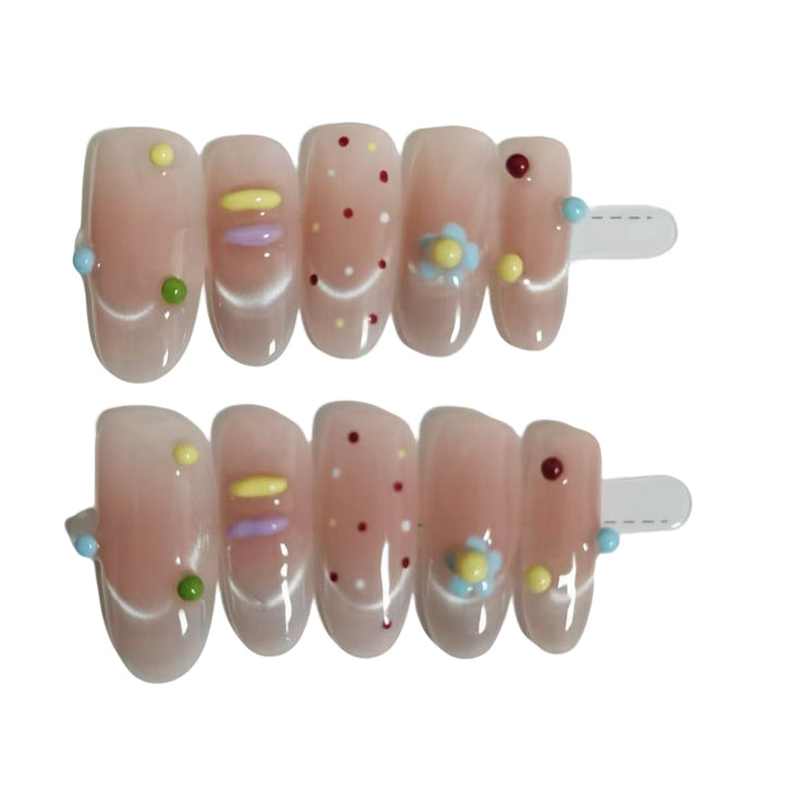 Premium Press-On Nail Set Bowlift