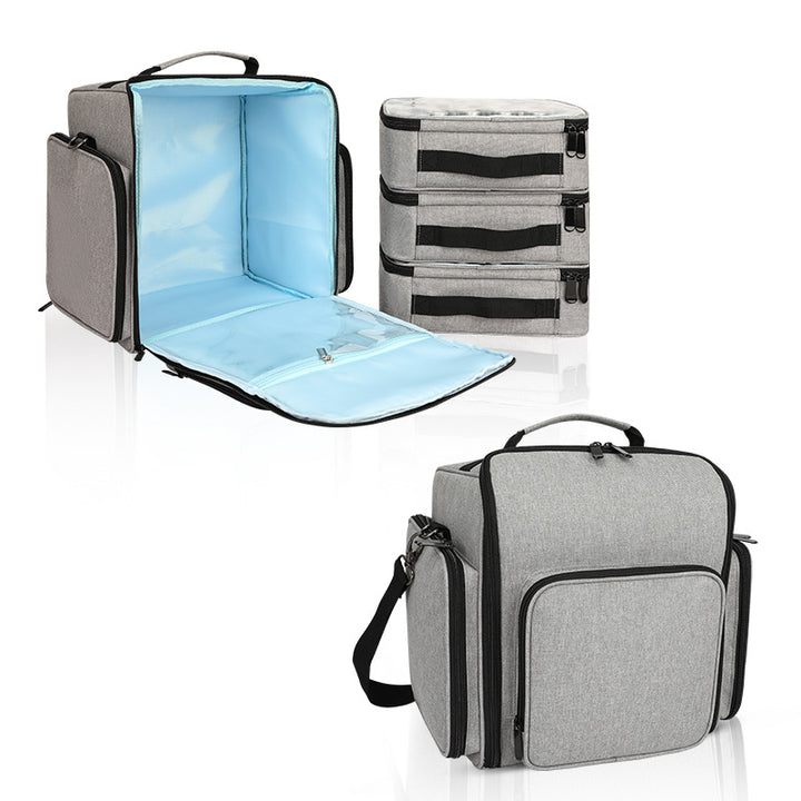 Multi-Compartment Insulated Travel Cool Bag Bowlift