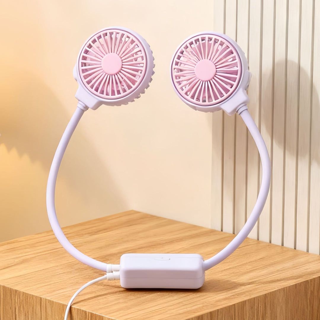 Women Portable Neck Fan with Flexible Design Bowlift