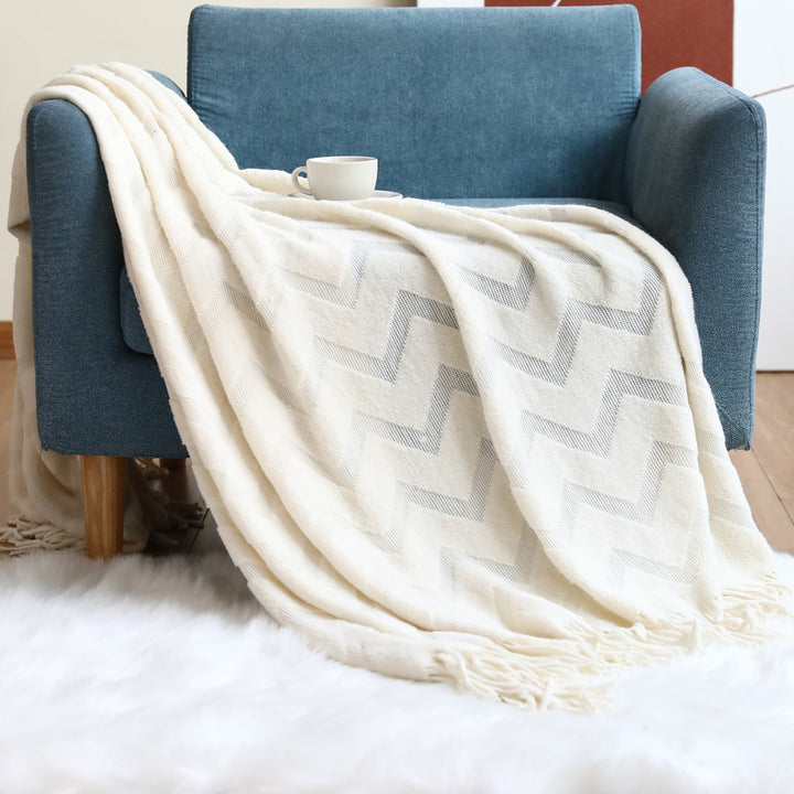 Decorative Textured Throw Blanket