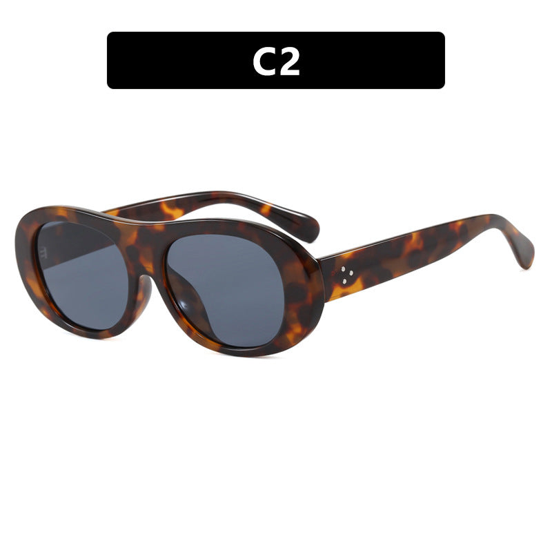 Women's fashionable oversized sunglasses with elegant tortoiseshell pattern Bowlift