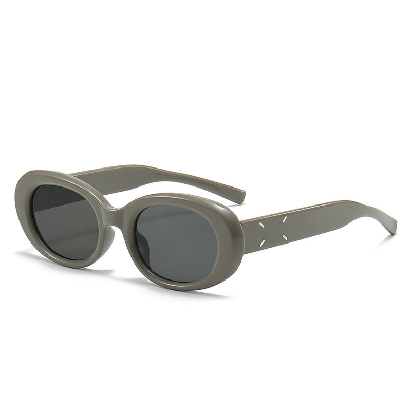 Elegant Oval Frame Sunglasses