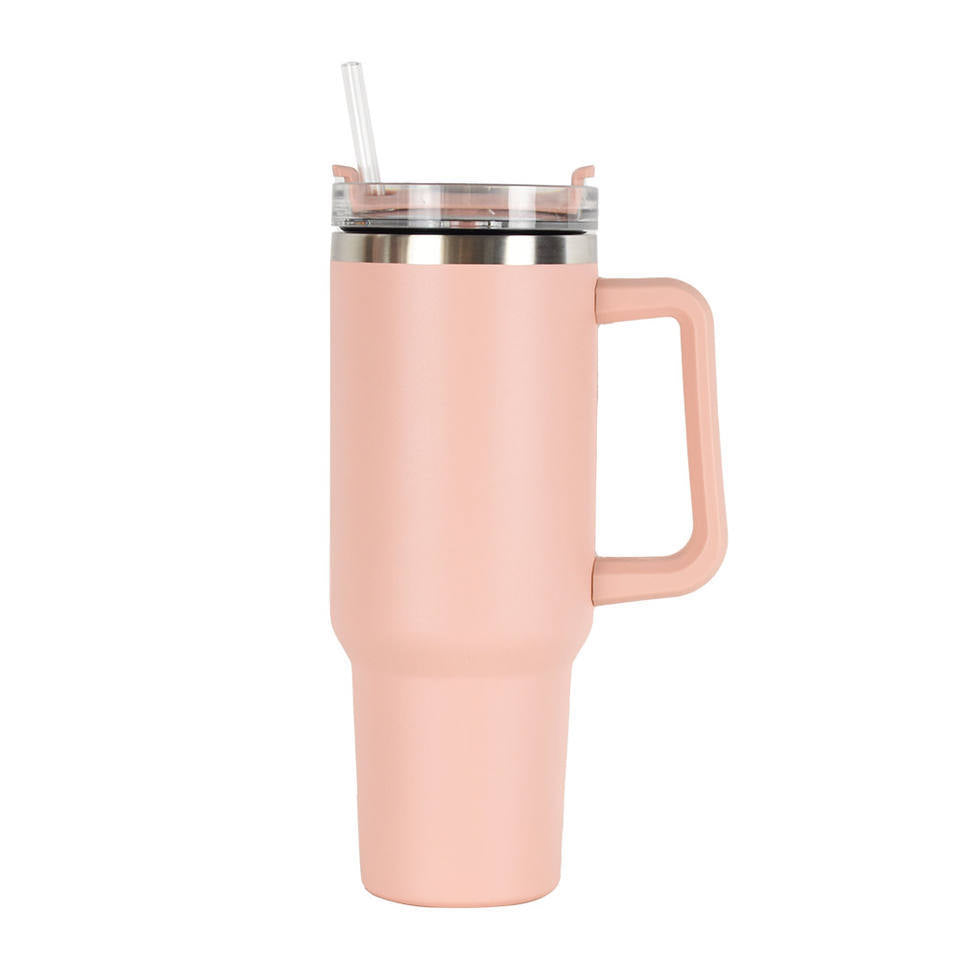 Women's insulated drinking cup with practical carrying handle Bowlift