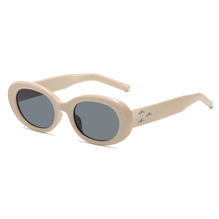 Retro Oval Frame Sunglasses Bowlift