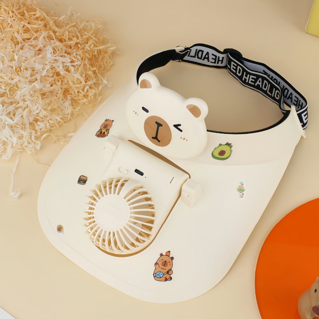 Women's Portable Desktop Fan in Creative Panda Design Bowlift