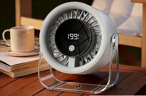 Unisex table fan with intelligent air circulation system Bowlift
