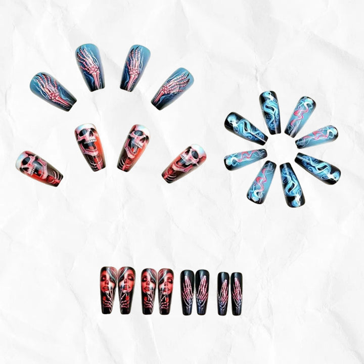 Artificial nails with Halloween motifs Bowlift