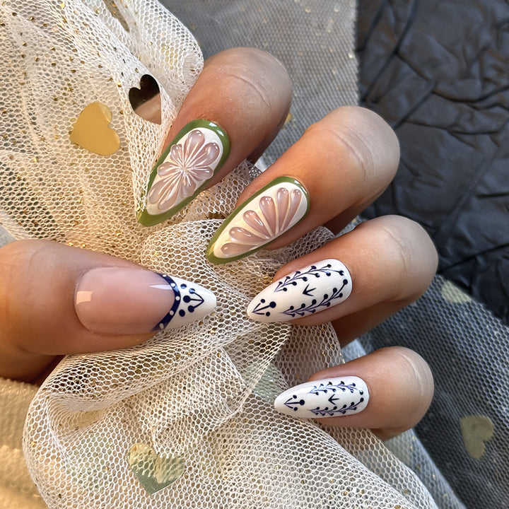 Premium Decorative Press-On Nails Bowlift