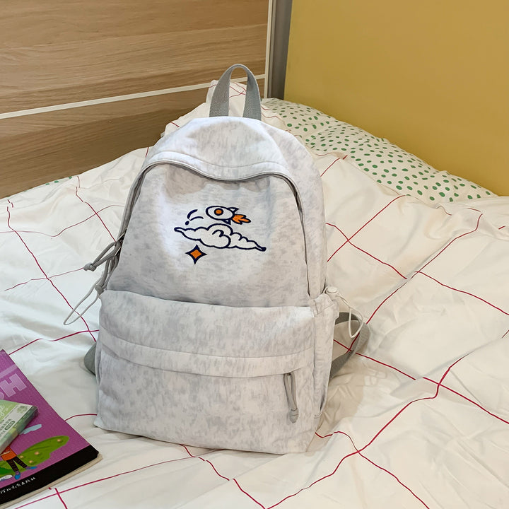Everyday backpack with unique embroidery design Bowlift