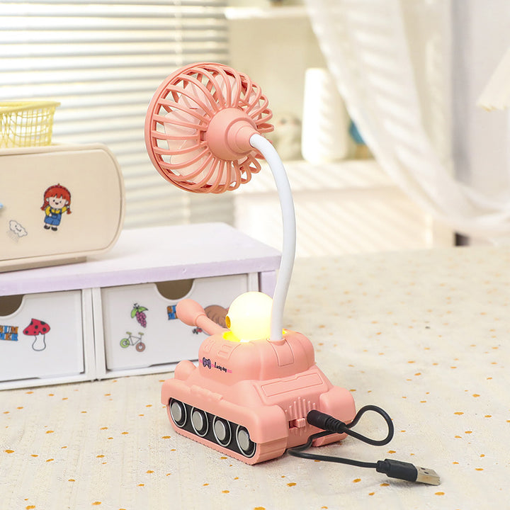 Women USB Nebulizer Cooler Fan in Creative Tank Design Bowlift