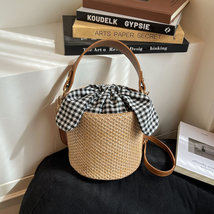 WoWoven Beach Bucket Bag Bowlift