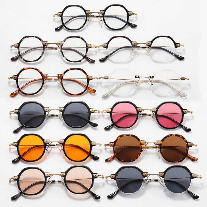 Women's designer sunglasses with hexagonal frame and luxurious metal accents Bowlift