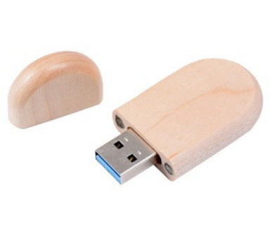 Eco-Conscious Bamboo USB Storage Drive Bowlift