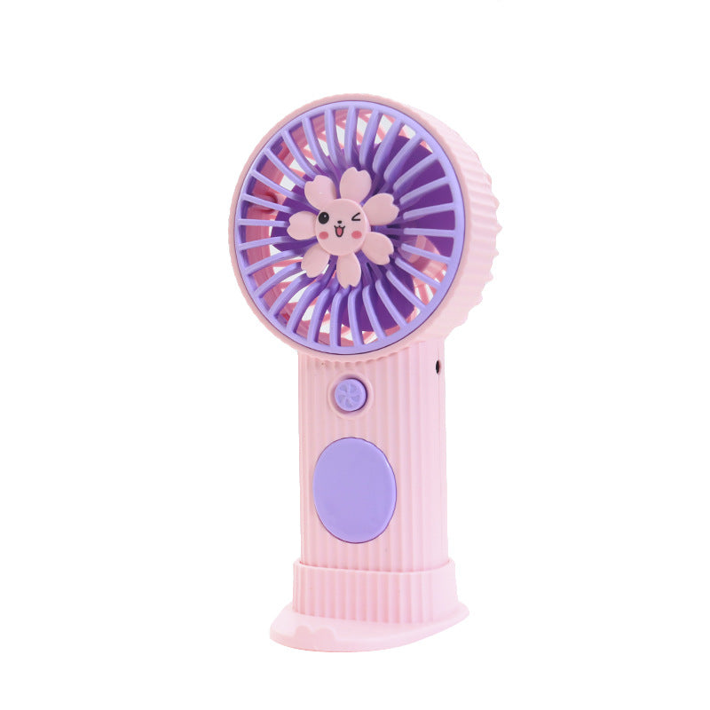 Portable Mini Air Fan with Cheerful Flower Design Bowlift