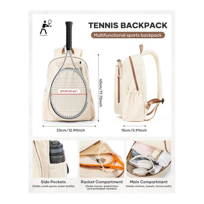 Practical tennis backpack with special racket compartments Bowlift