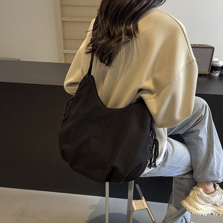 Casual Textured Hobo Bag Bowlift