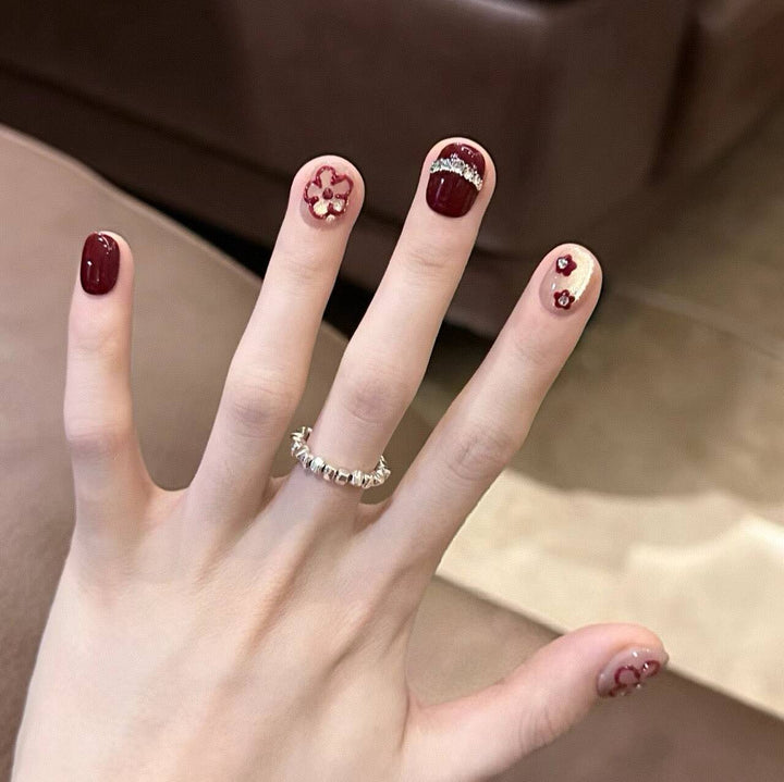 Whimsical Character-Designed Press-On Nail Art Bowlift