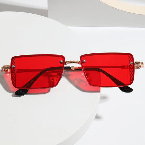Ladies Elegant Square Sunglasses with Refined Frame Accents Bowlift