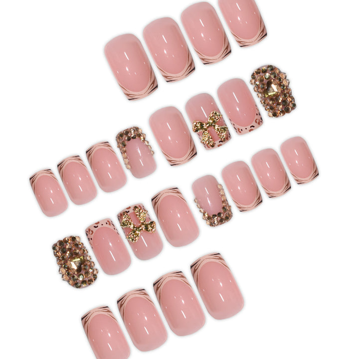 Luxury 3D Gem-Embellished Nail Extensions Bowlift