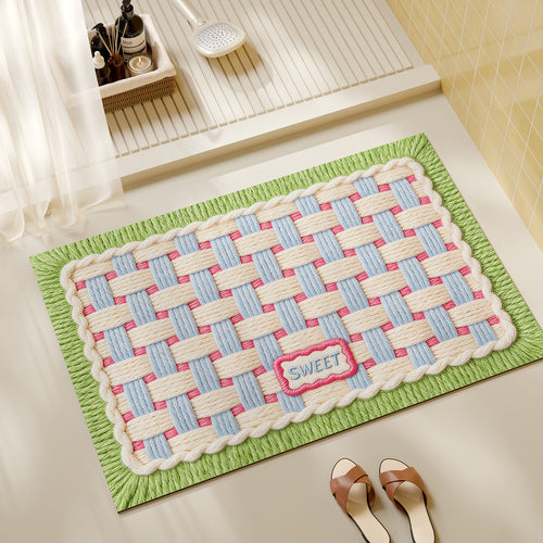Decorative Woven Bath Mat