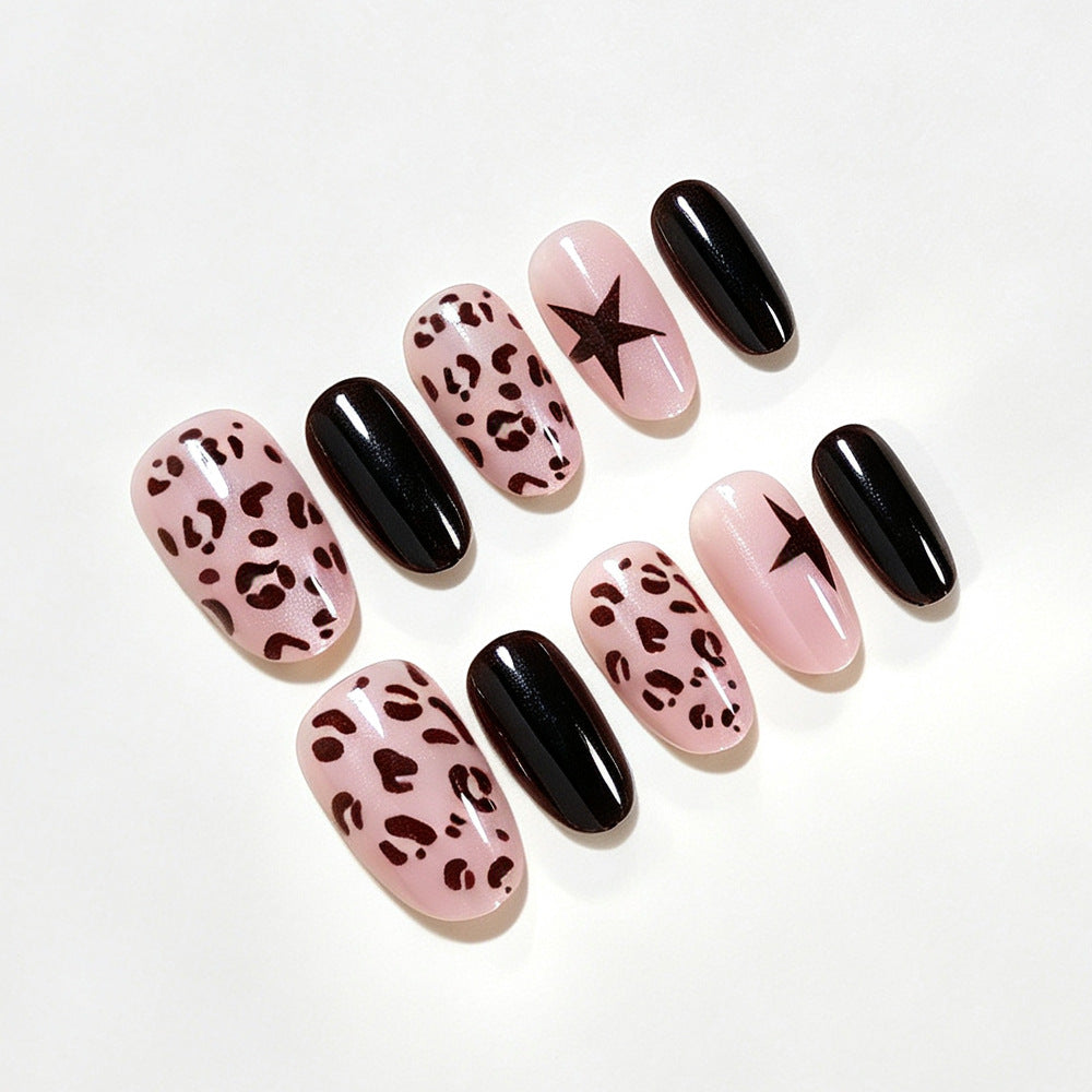 Artistic Leopard Print Nail Wraps Bowlift