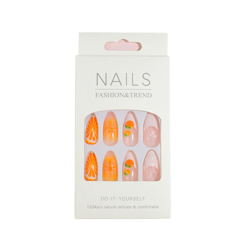 Premium Press-On Nail Set with Decorative Accents Bowlift