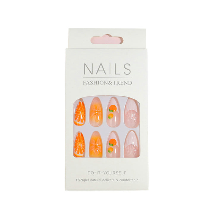 Premium Press-On Nail Set with Decorative Accents Bowlift