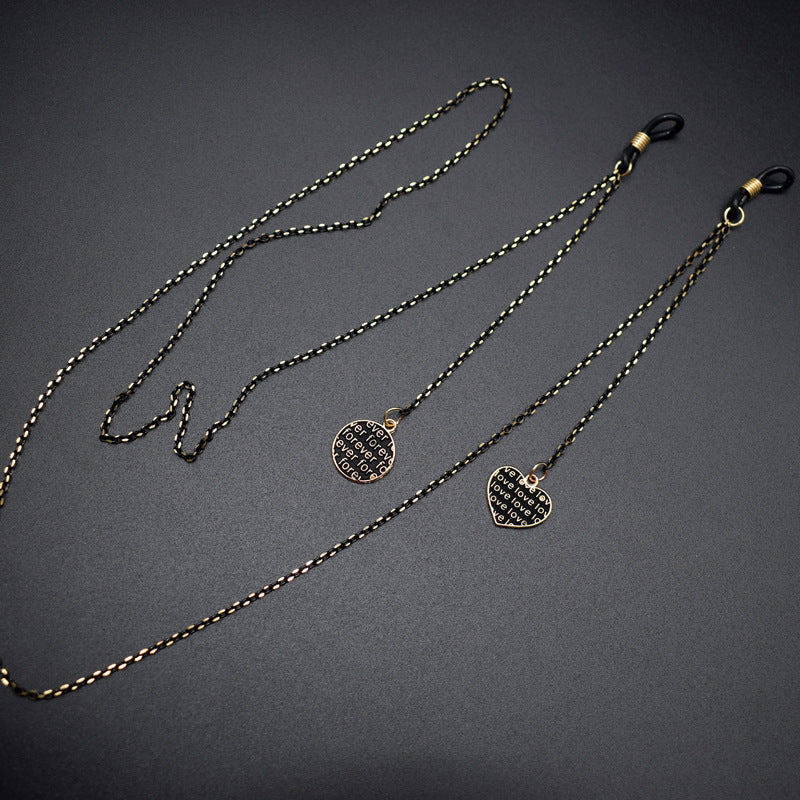 Elegant Heart Pendant Eyewear Chain Bowlift