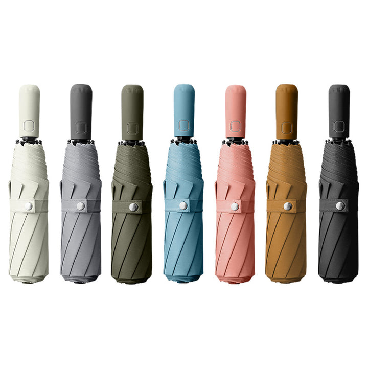 Ladies compact automatic umbrella with innovative wind protection system Bowlift