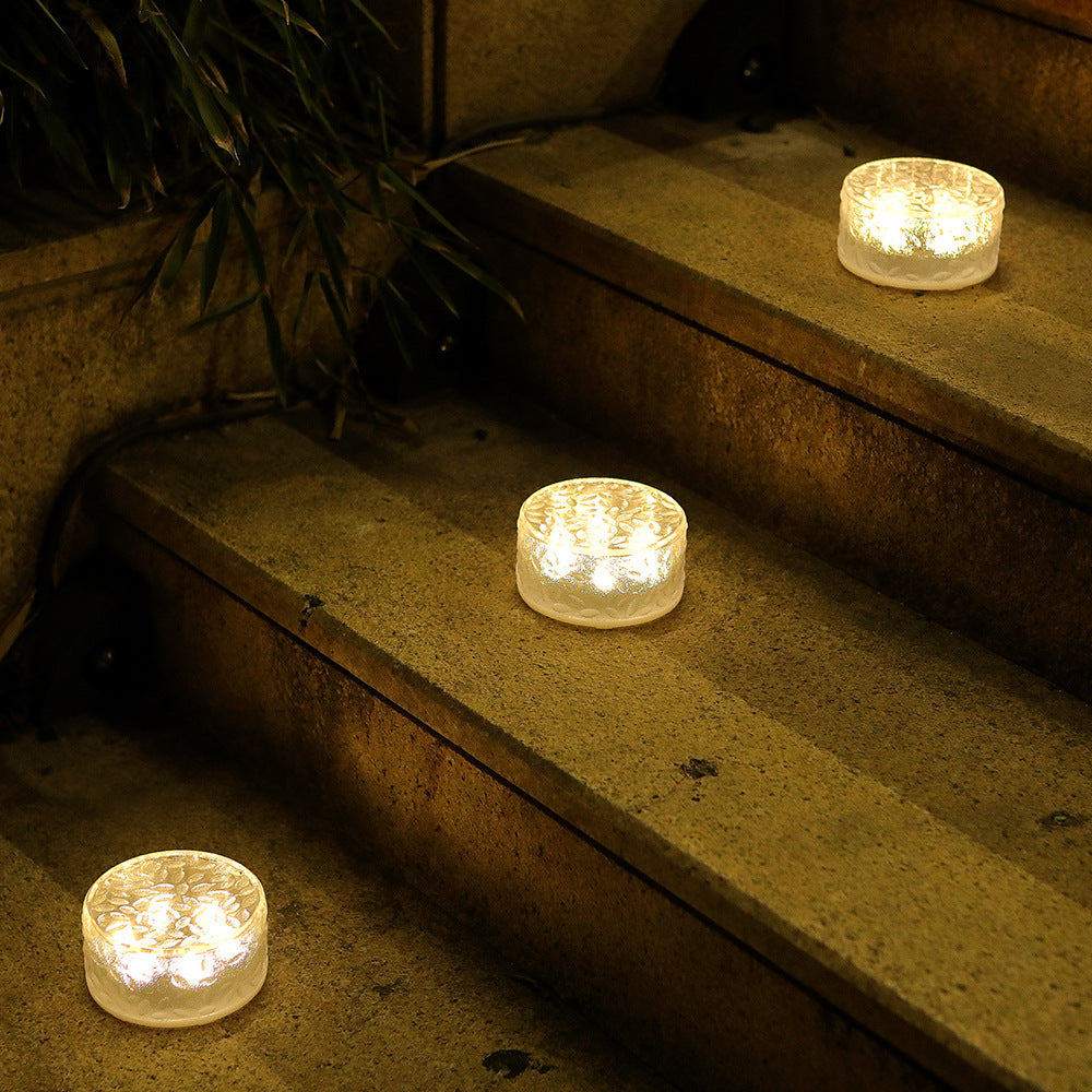 Frosted Glass In-Ground Solar Pathway LED Lights Bowlift