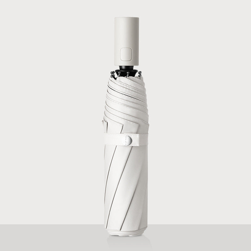 Ladies Automatic Folding Umbrella with Ergonomic Design and Wind Resistant Technology Bowlift