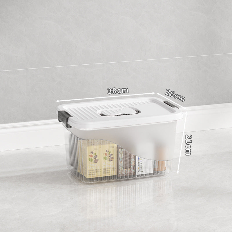 Multi-Functional Storage Box with Durable Lid Bowlift