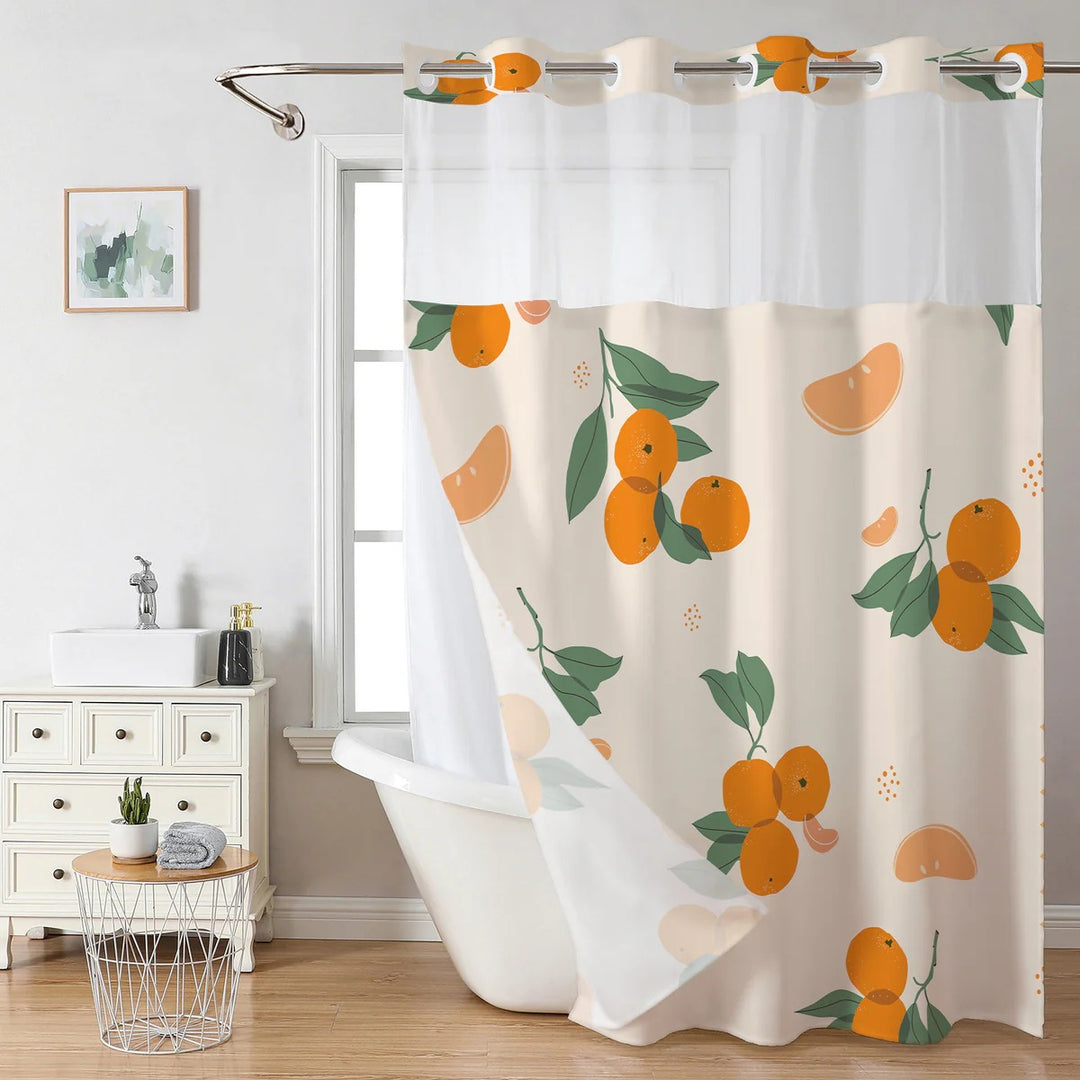 Artistic Floral Shower Curtain Bowlift