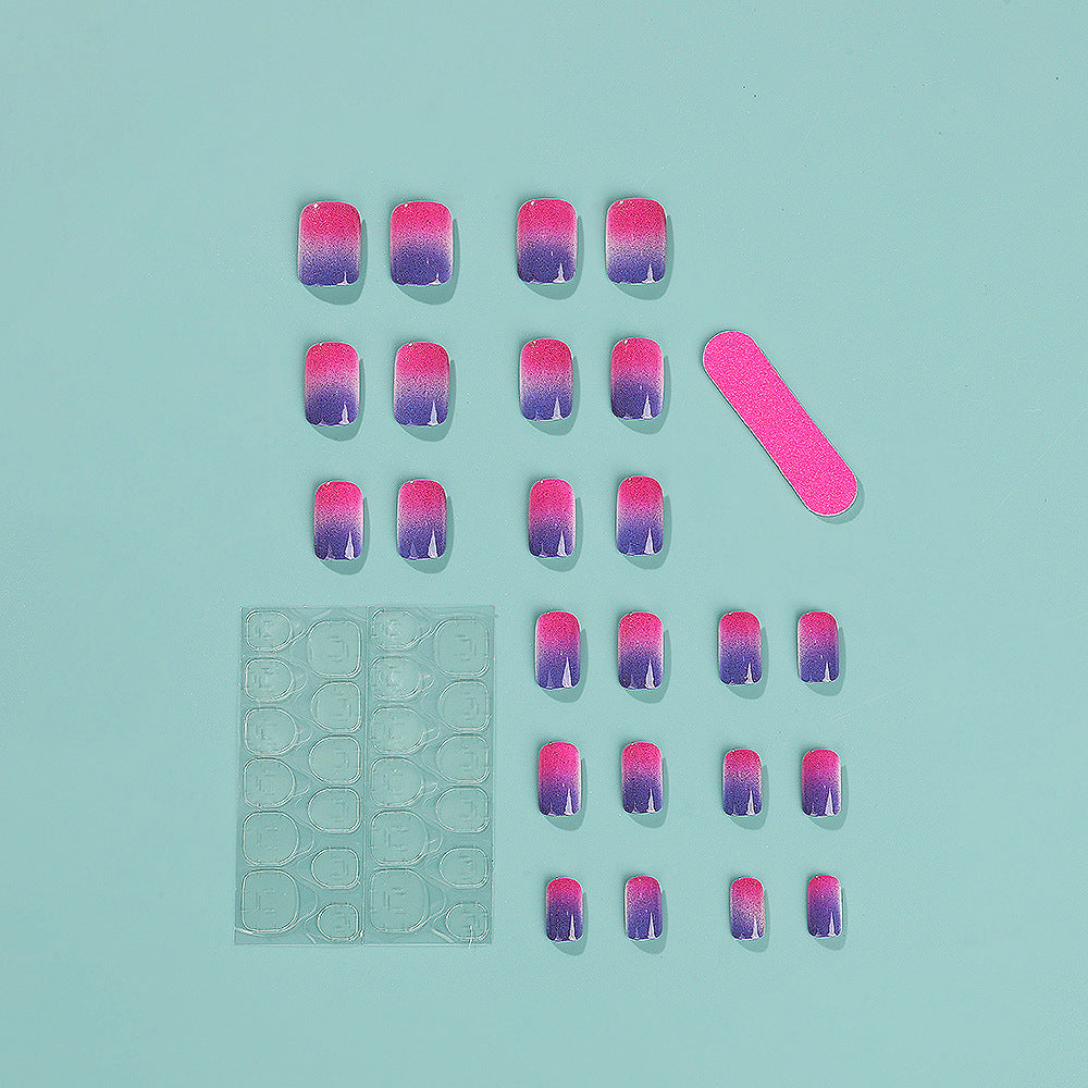 Trendy ombre design artificial nails Bowlift